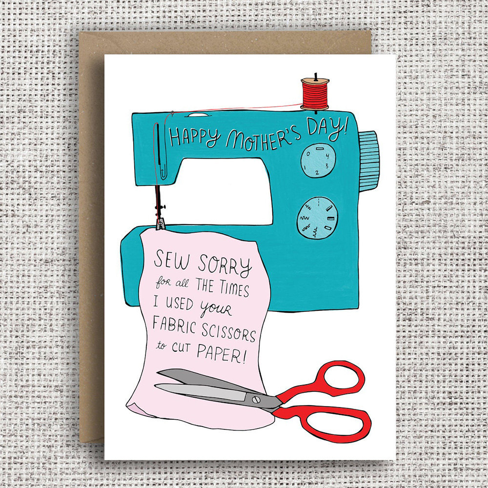 A unique Mother's Day card for a crafty mom