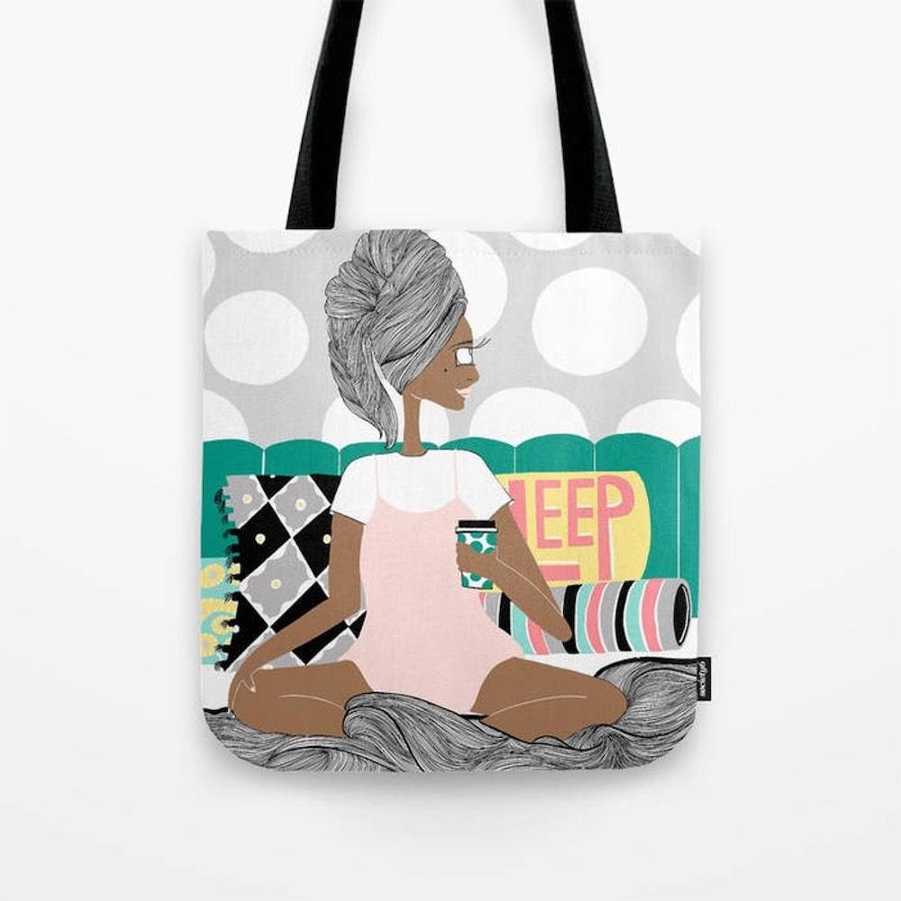 Breakfast in Bed tote bag from Lovely Earthlings