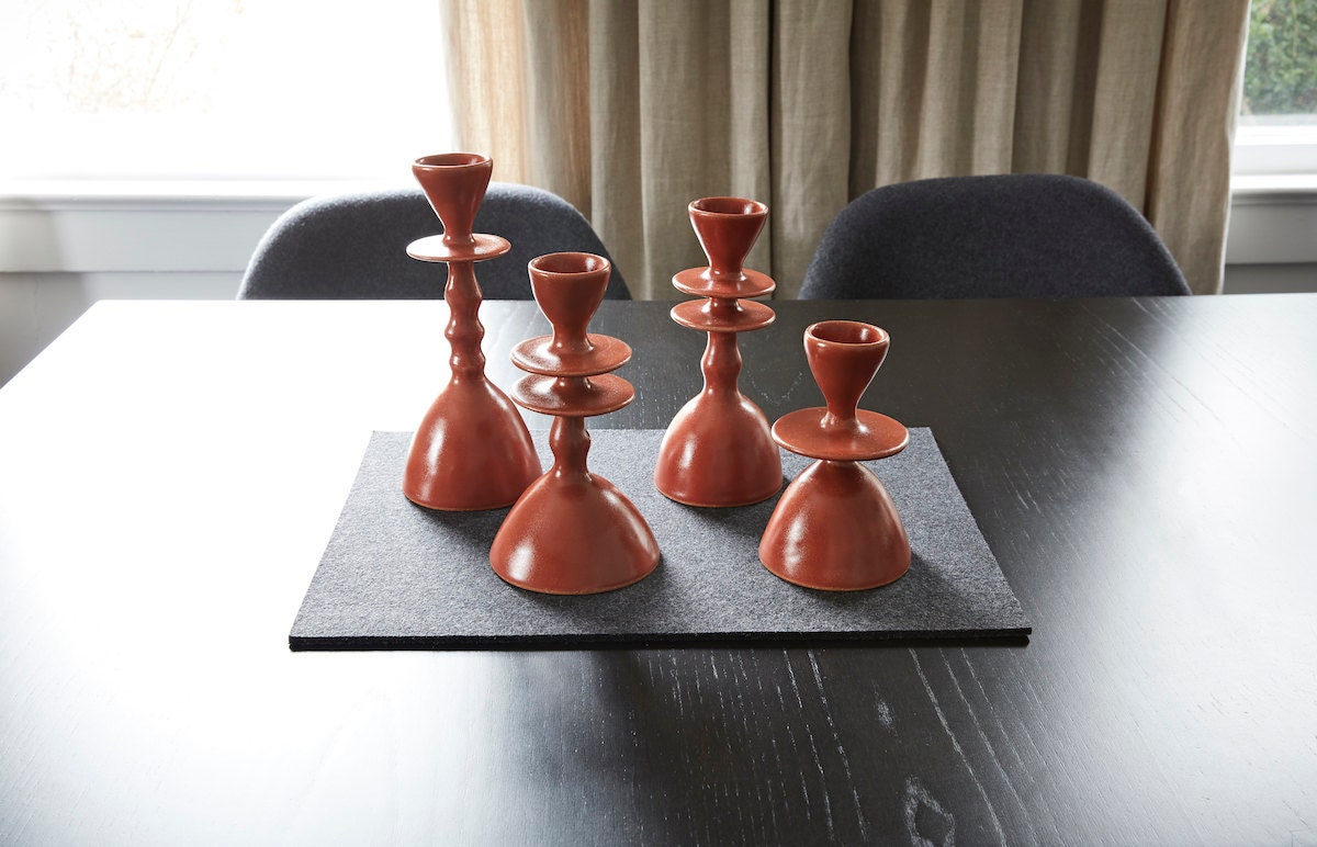 Altuzarra x Etsy candle holders from Madgesmuse, $475 for set of four