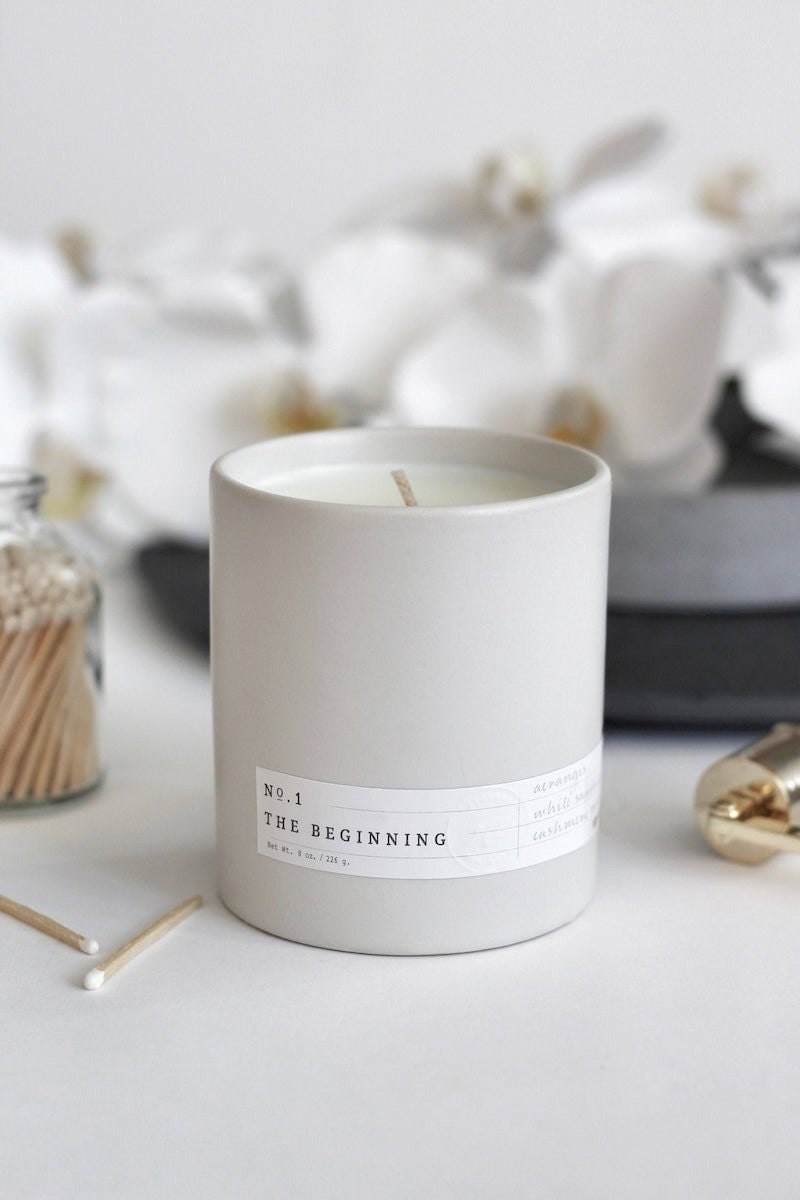 No. 1: The Beginning candle from Aerangis on Etsy