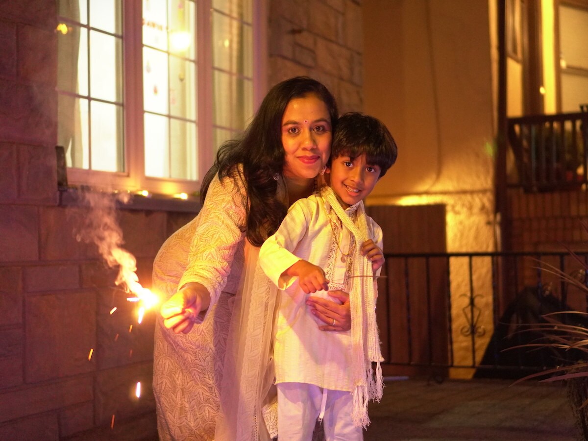 Etsy's Rachana Kumar with her son