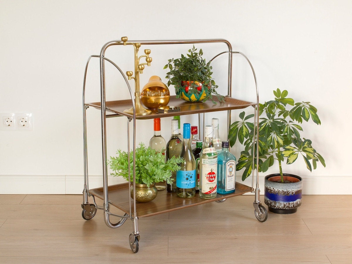 Vintage bar cart from Etsy