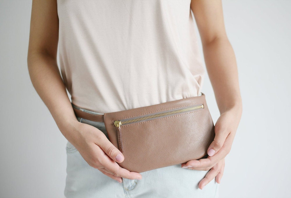 Mini fanny pack from Alex Bender in toffee