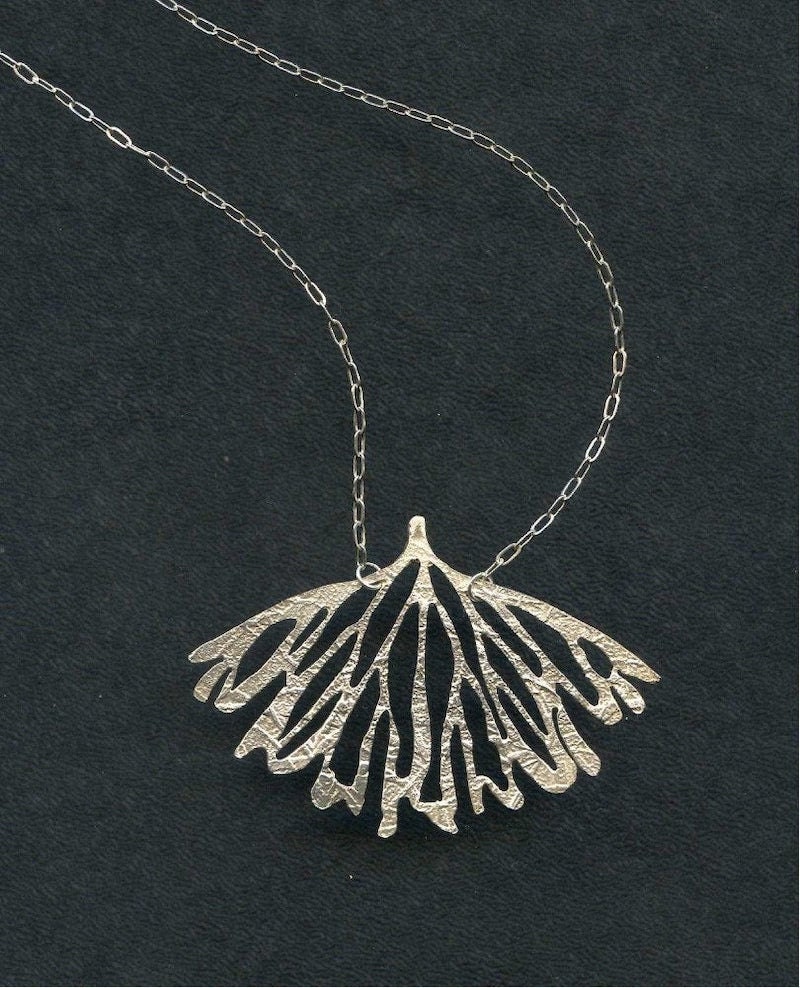 Silver wing pendant necklace from Lingua Nigra
