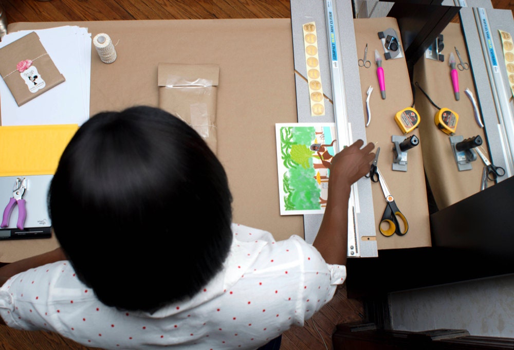 Karina in her studio