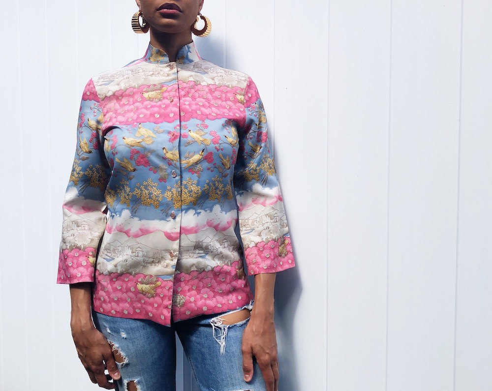 Vintage Mardi Mode print shirt from Threads of Habit