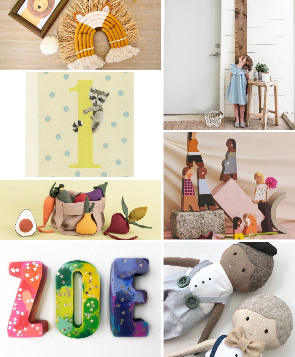 Original first birthday gift ideas from Etsy