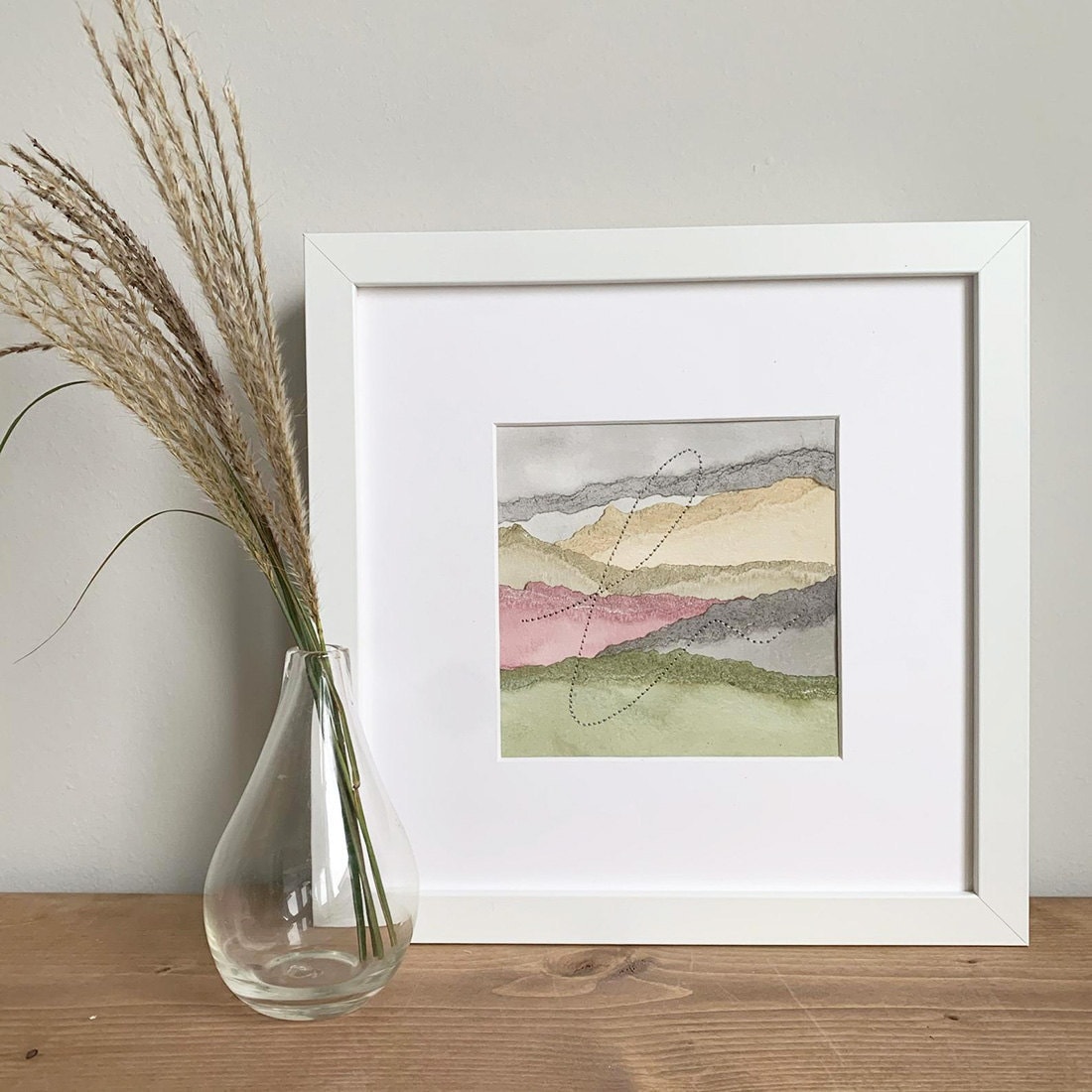 Abstract landscape wall art from Ayaka MP Art on Etsy