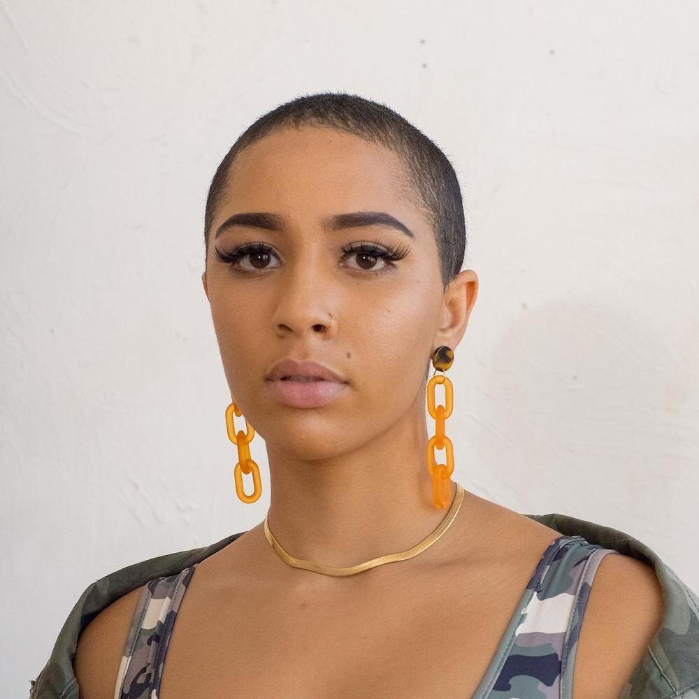 Acrylic link earrings from Vintage Royalty