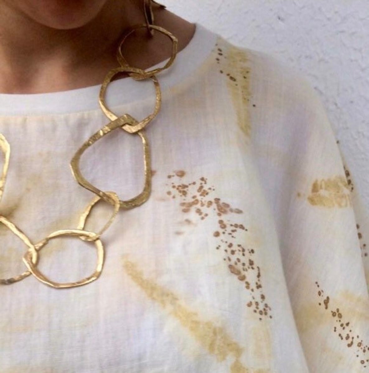 A big chain necklace from Mai Solorzano