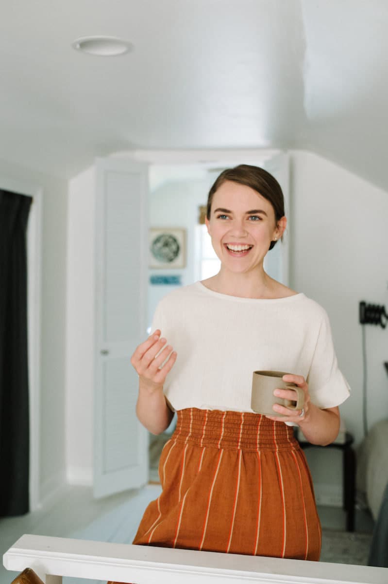 Illustrator Jordan Grace Owens in her home studio