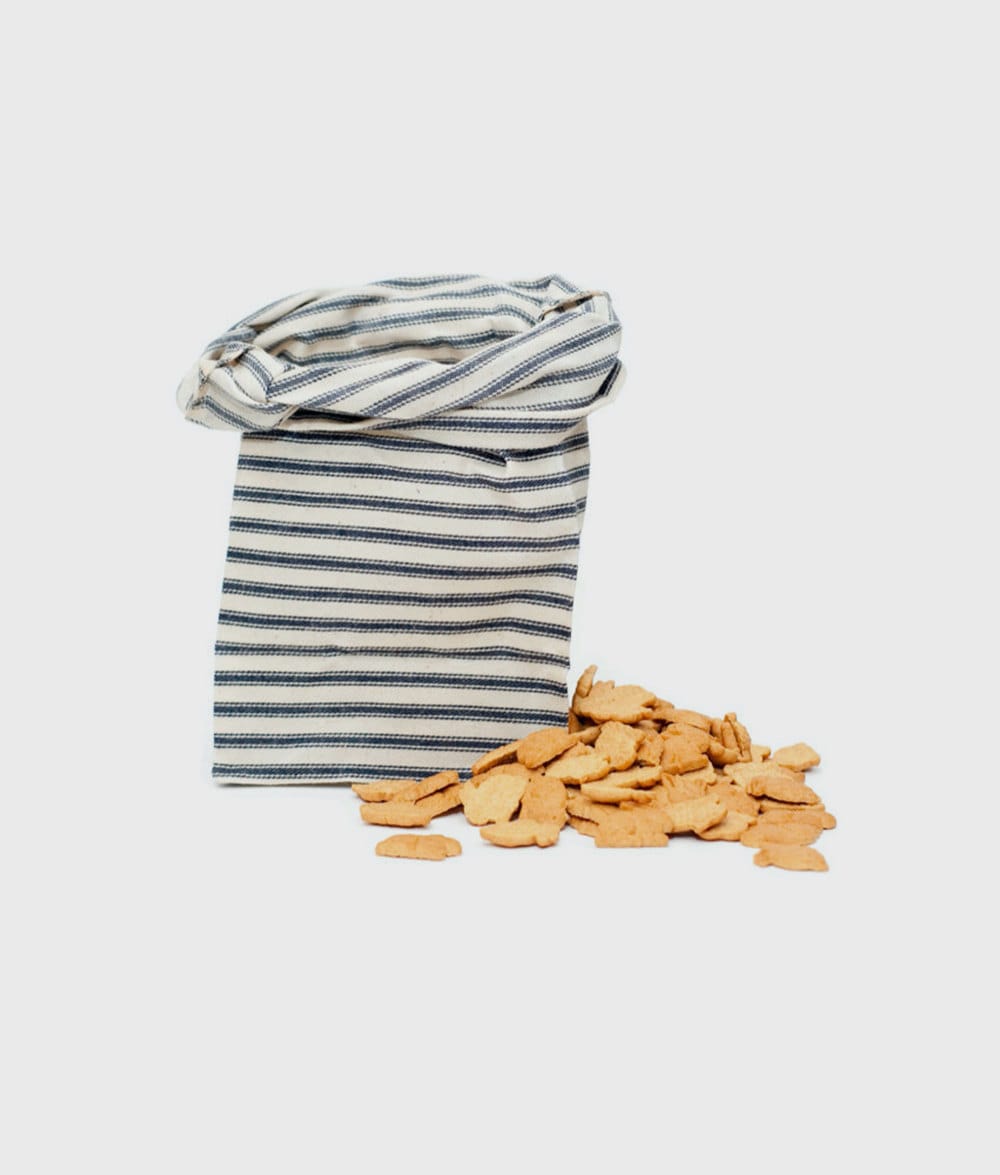 An eco-friendly snack bag from WAAM Industries.