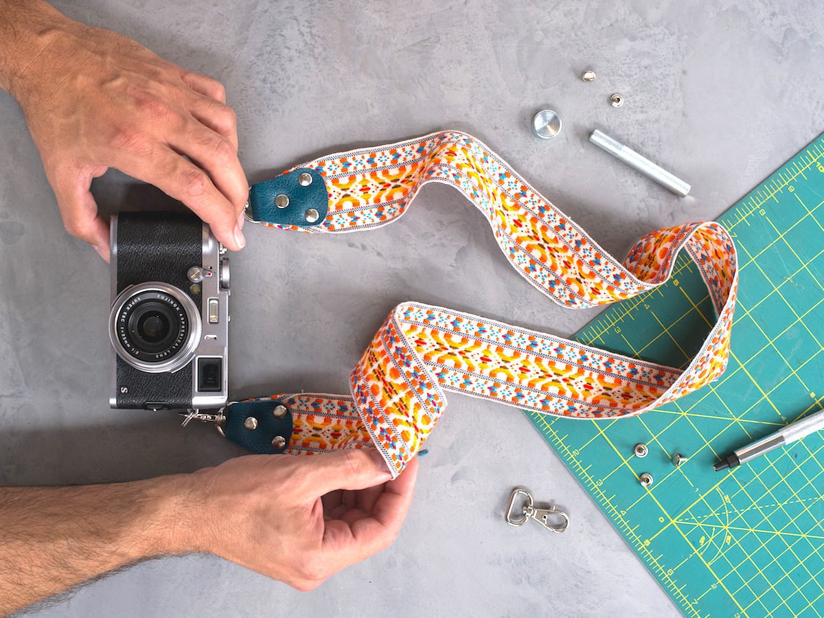 How to Make The Ultimate Photographer Gift - Stylish DIY Camera Strap