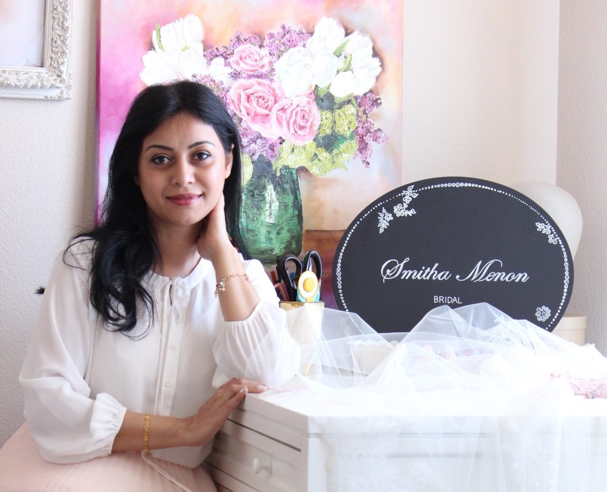 Portrait of Smitha Menon in her home studio