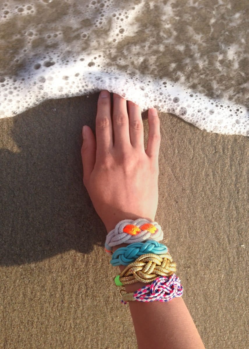 DIY nautical knot bracelet, made with tips and supplies from Etsy
