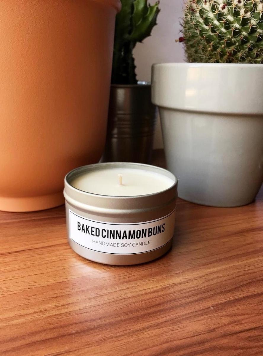 Baked Cinnamon Buns candle from Sydney Elyse on Etsy