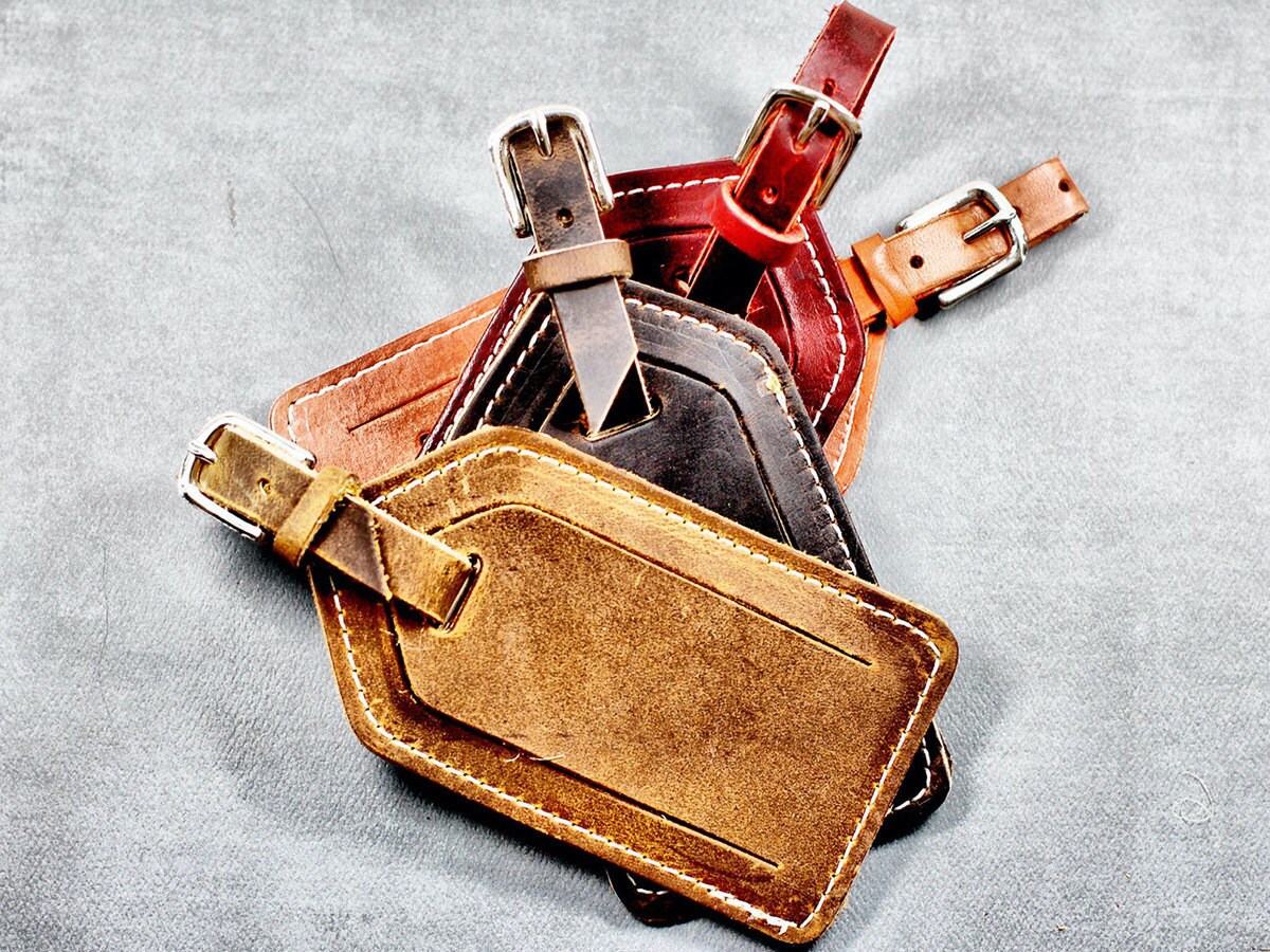 Luggage tags from Divina Denuevo, on Etsy