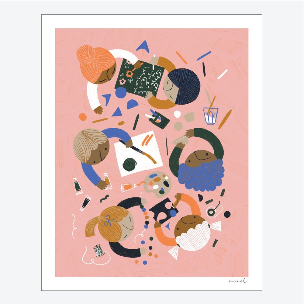 Arts and Crafts art print from Meenal Patel Studio