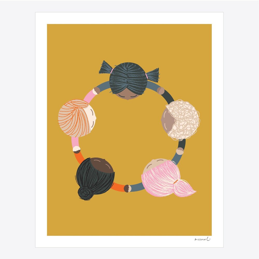 Hold Hands Together art print from Meenal Patel Studio