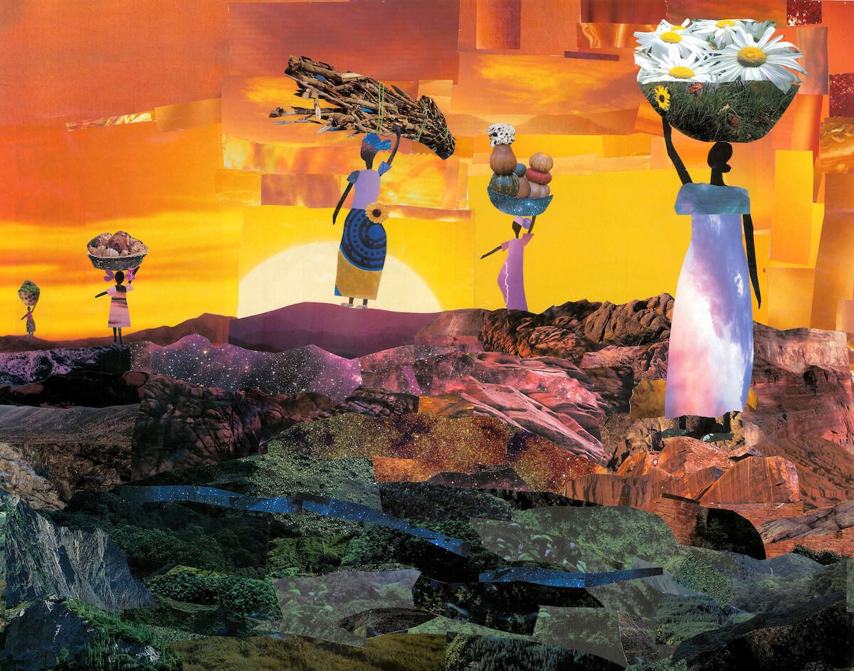 "Mountain Women" print from Mirlande
