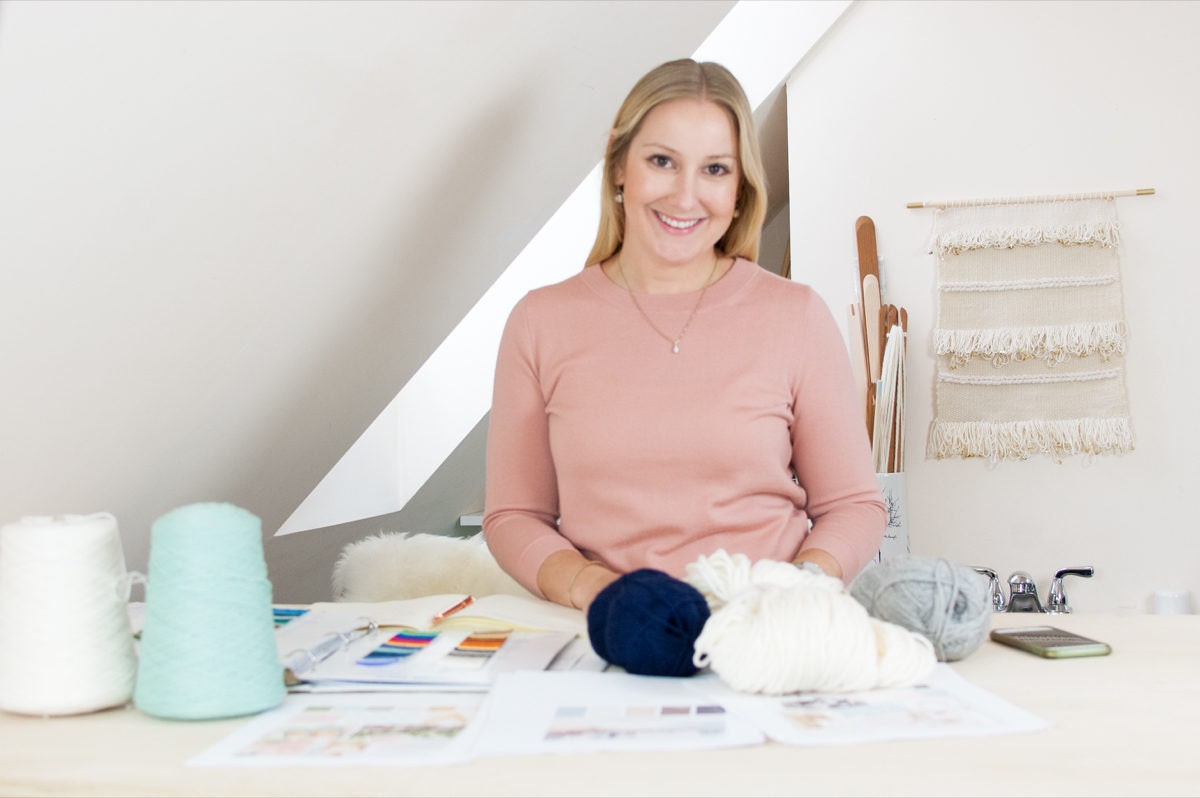 A portrait of Ashley Kreisman in her studio.