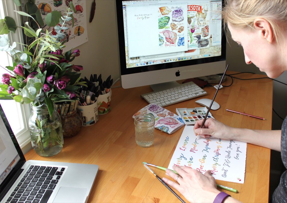 hand-lettering