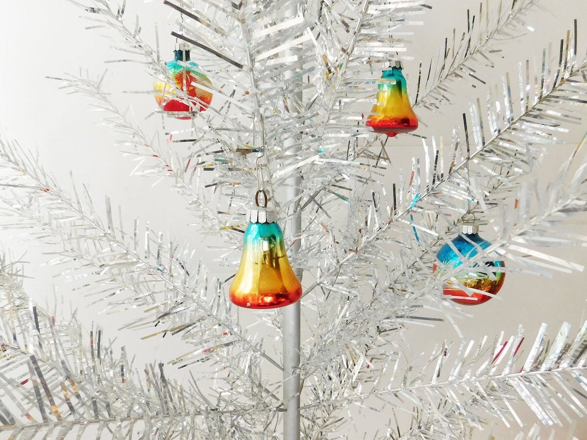 Aluminum Christmas trees from Etsy