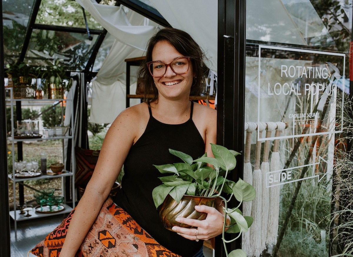 Brenda posing at a local pop-up