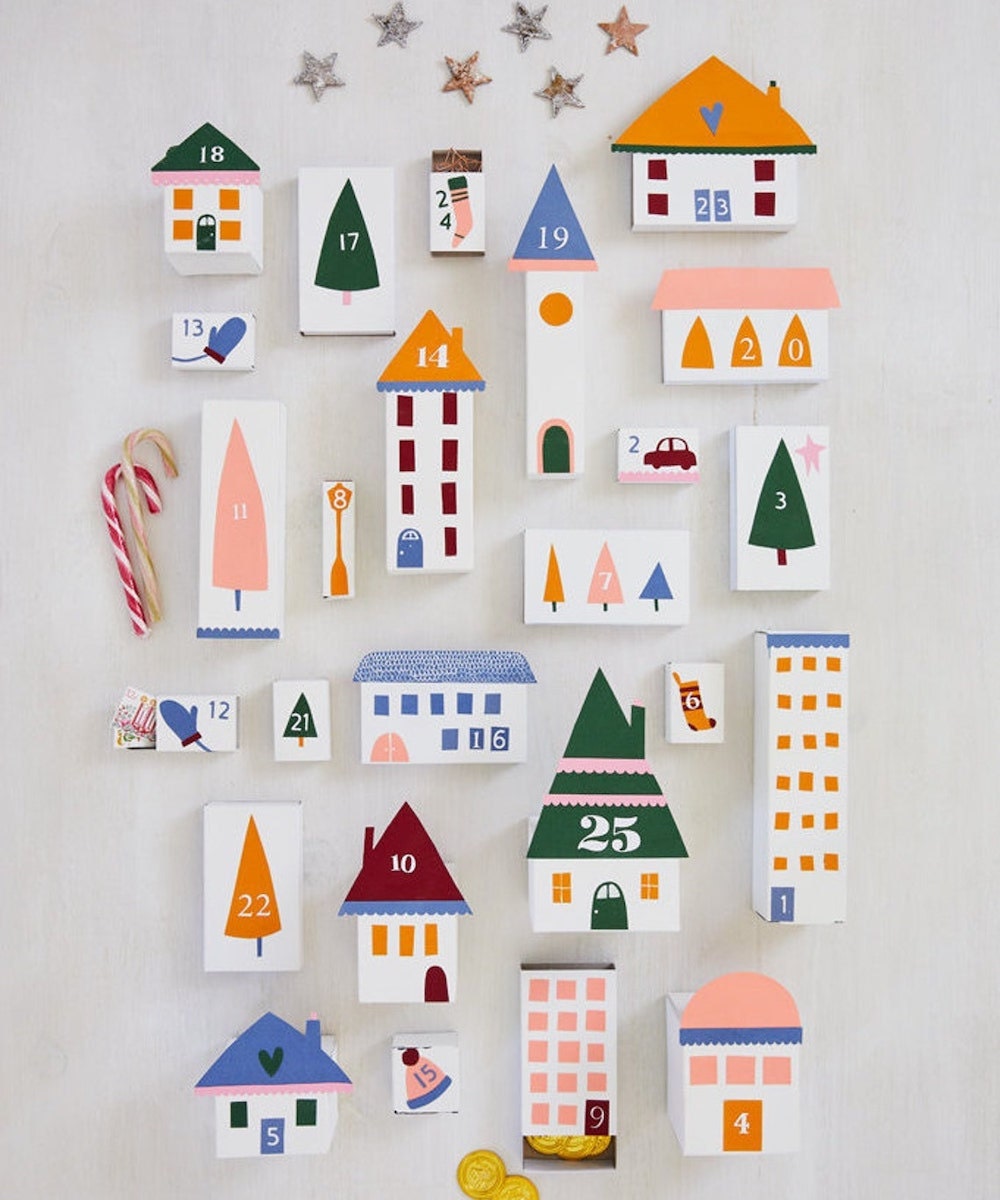 A printable DIY advent calendar from Emily Dawe Design on Etsy