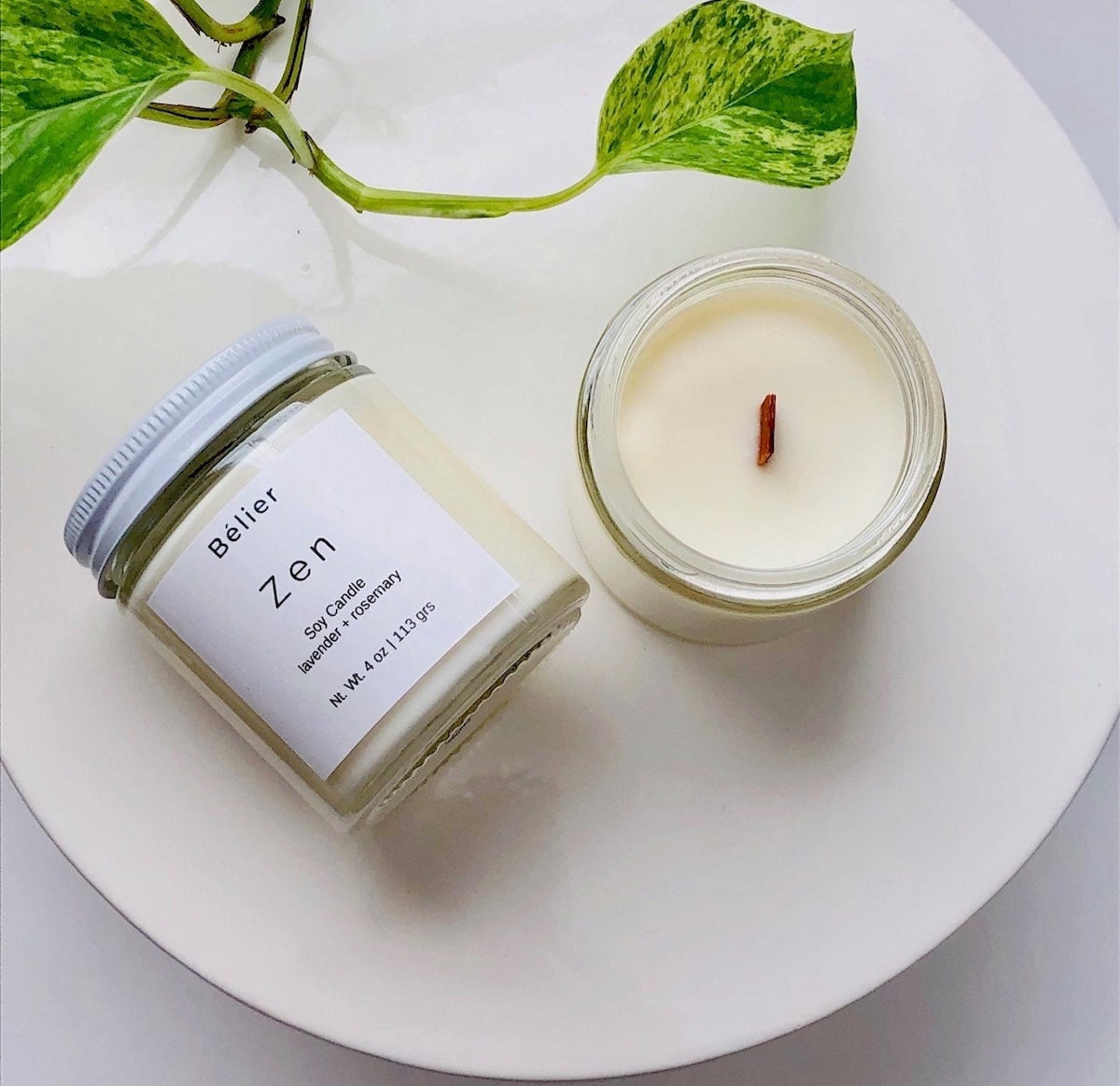 Soy wax candles from Bélier Handmade