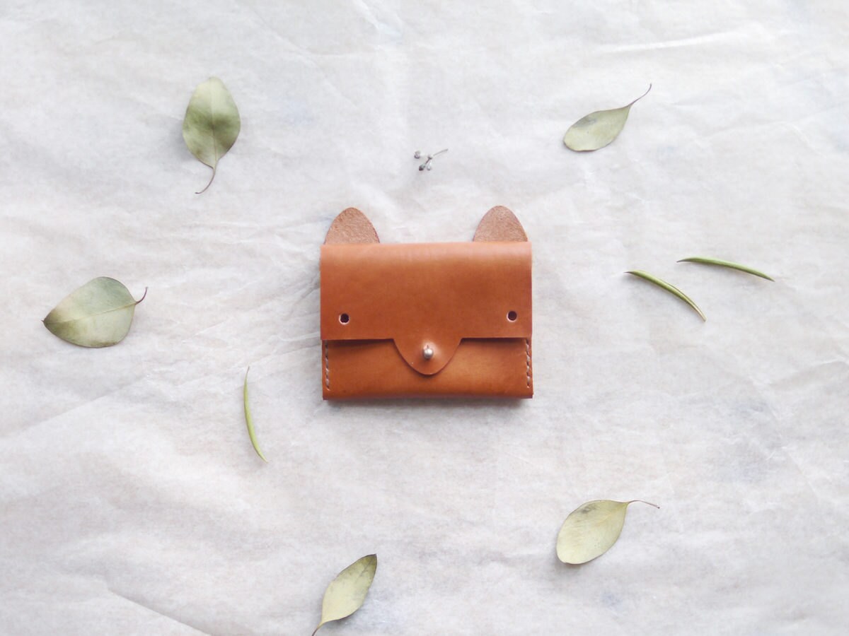 A fox-shaped leather wallet from Small Queue