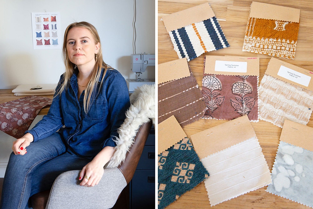 Shop Cocody creator Gillian Walsworth in her studio.