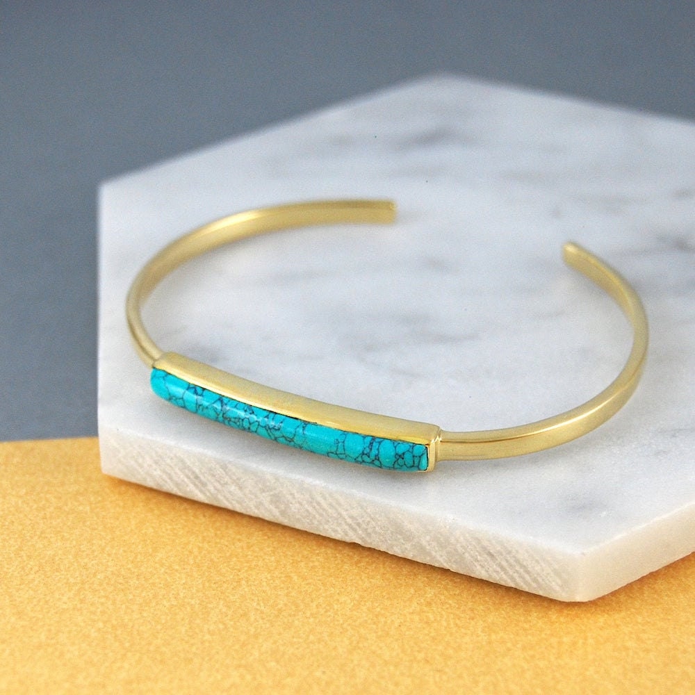 Turquoise bangle from Embers Gemstone Jewellery