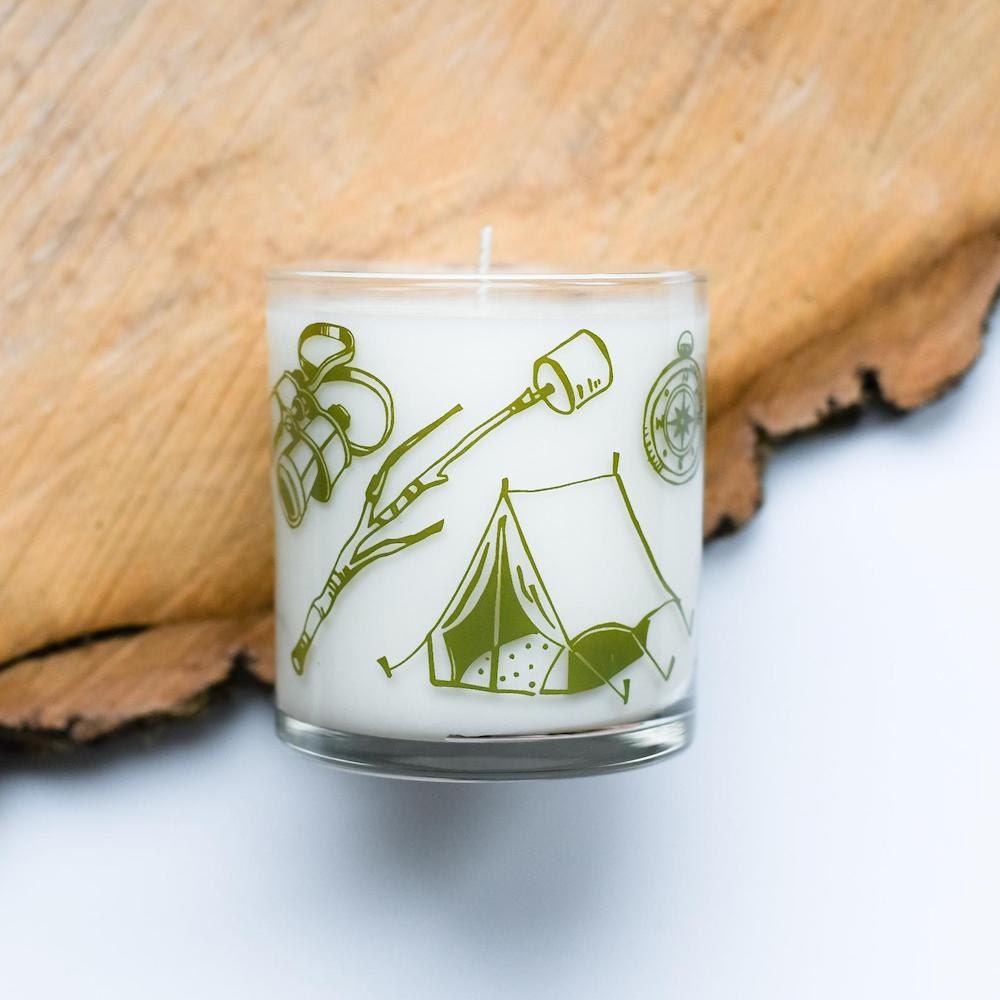 A camping tools candle from Vital Industries