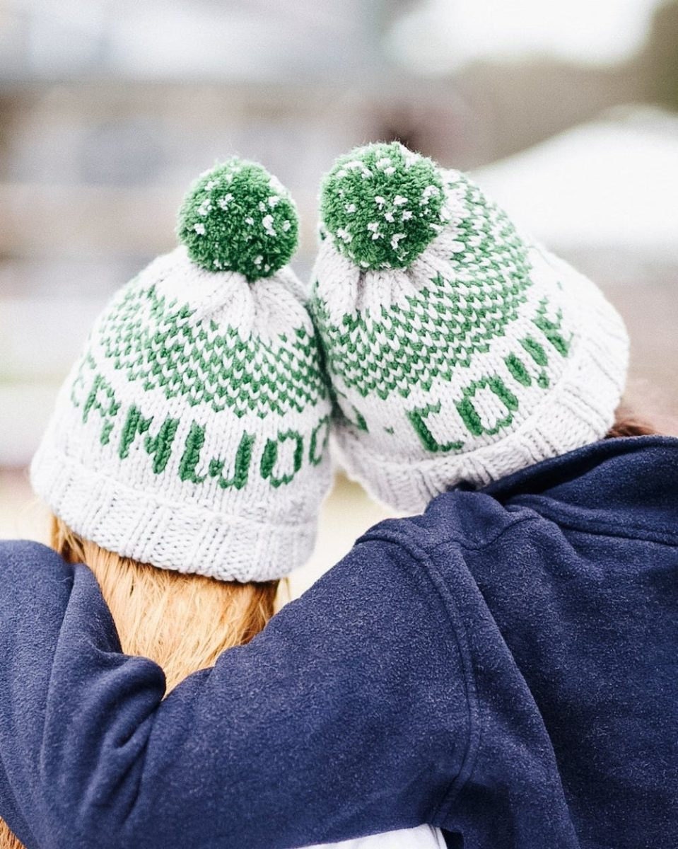 Custom name beanies from Plexida on Etsy