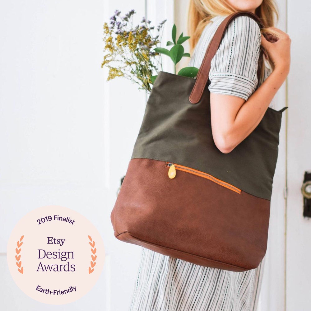 A vegan convertible backpack from Canopy Verde