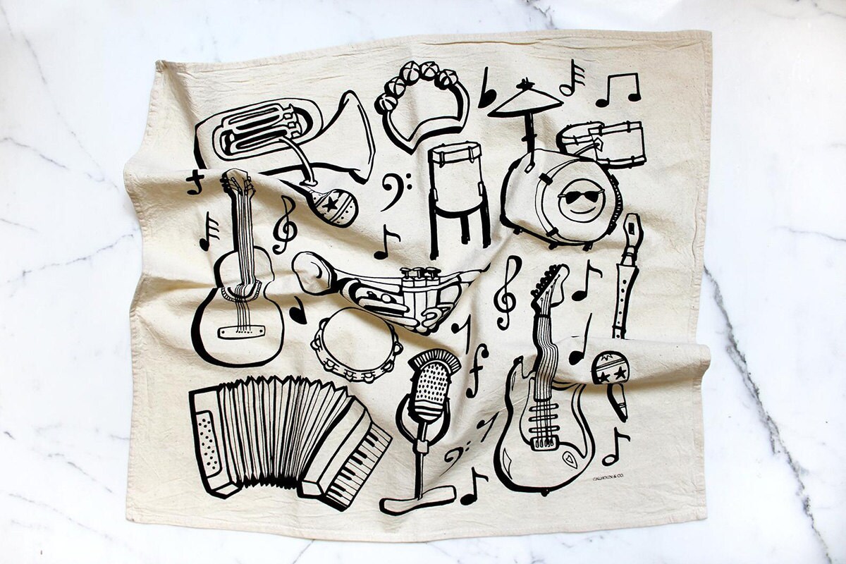 Tea towel from Calhoun & Co., on Etsy