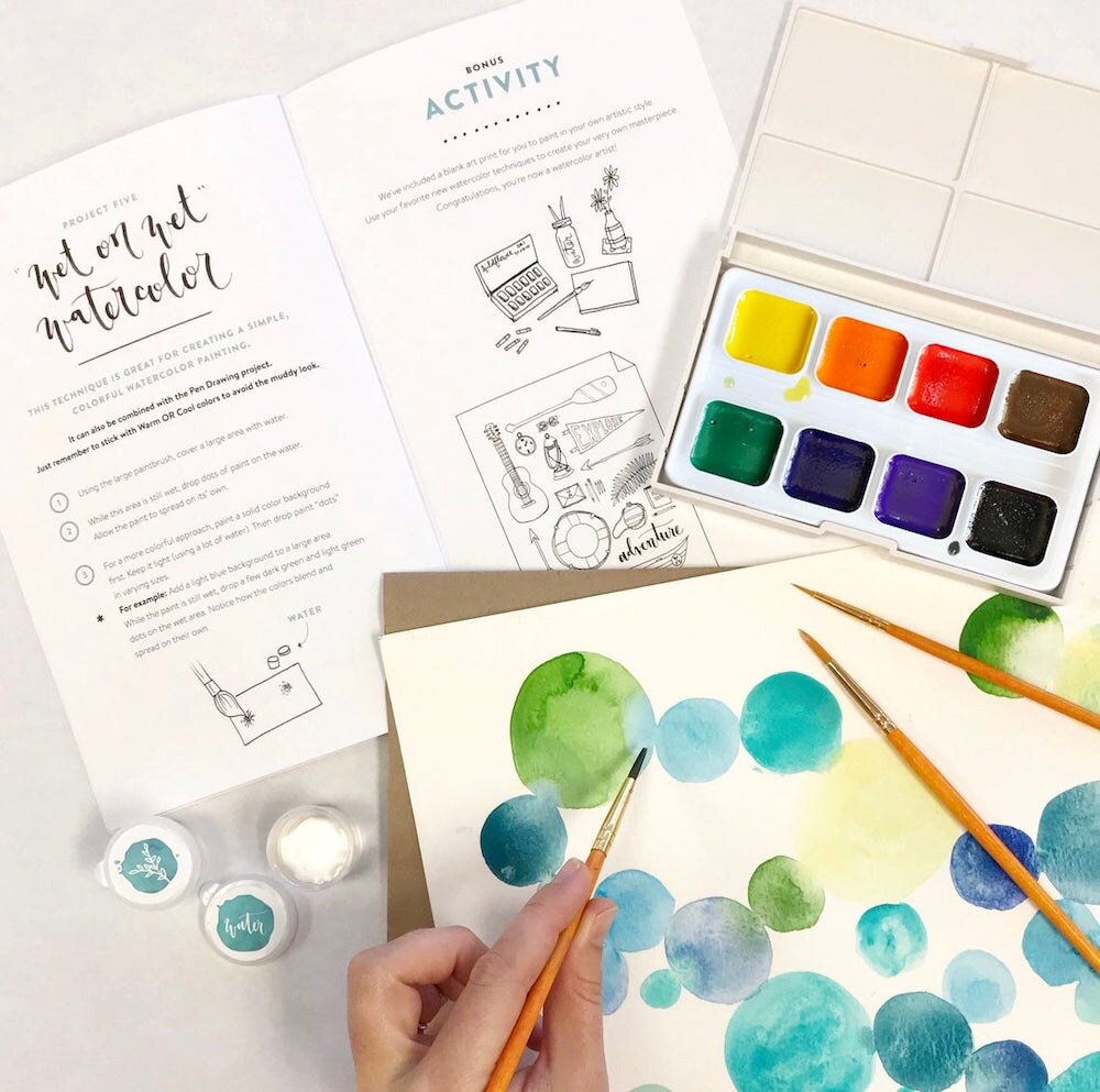 DIY watercolor kit