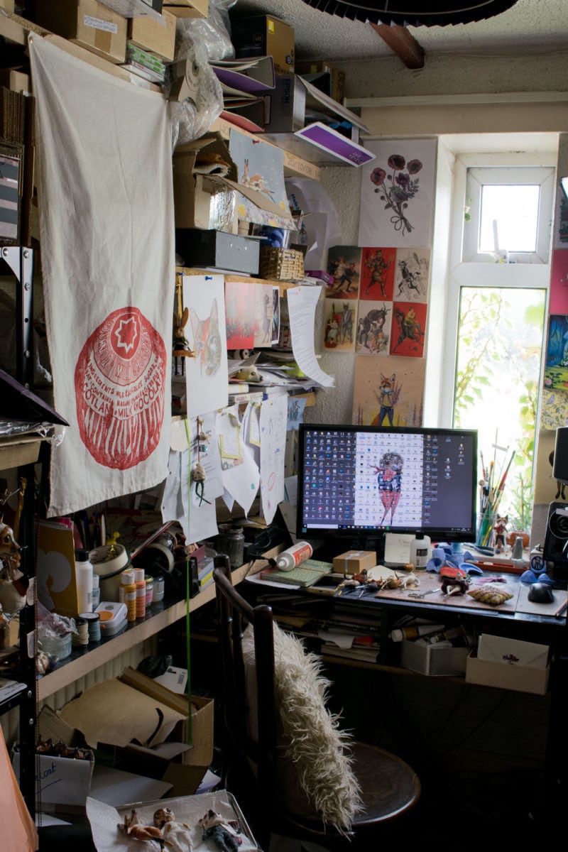 Kayleigh Radcliffe's desk and workspace