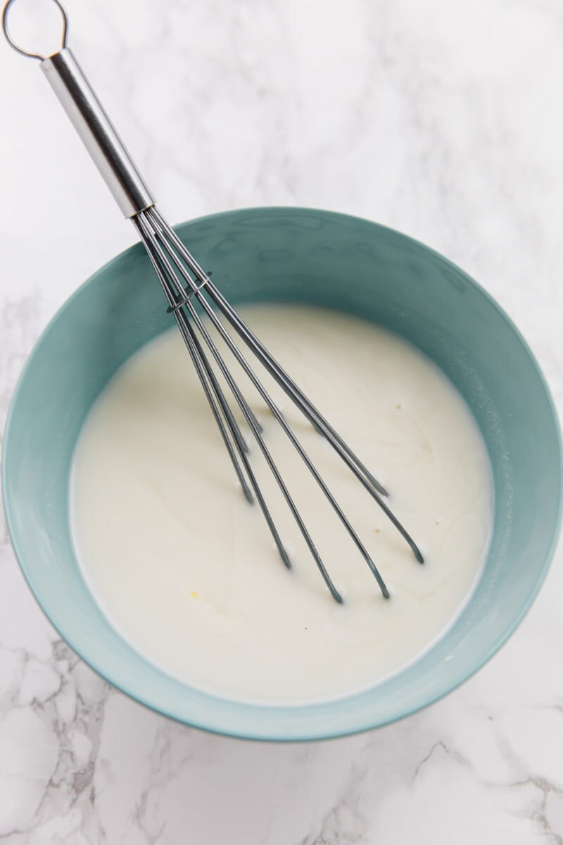 Vegan buttermilk in progress