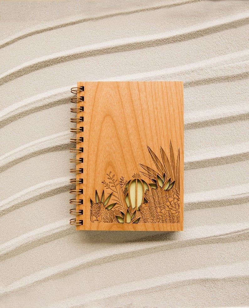 Wooden desert journal from Hereafter