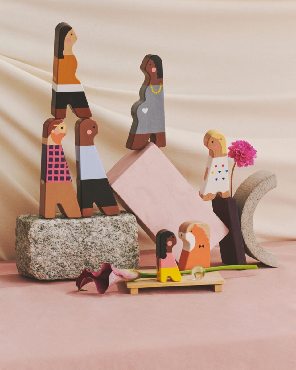 The Etsy Design Awards Kids Category Winner: personalized wooden dolls from My Mini Fam