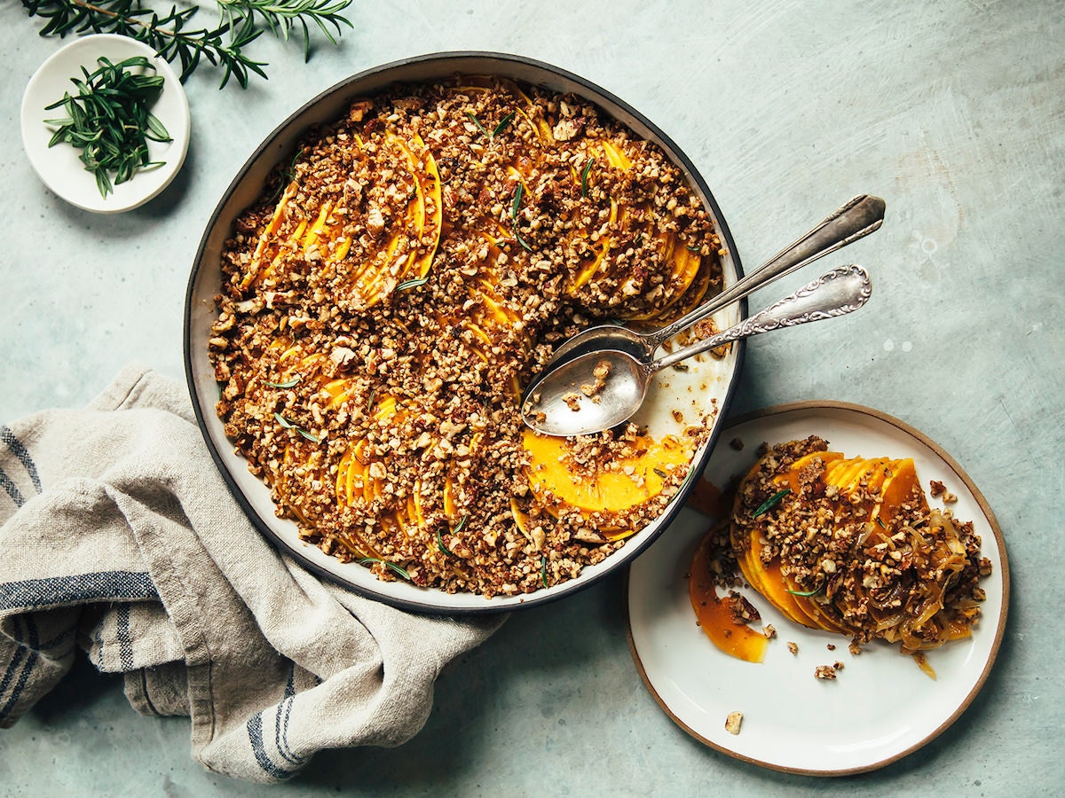 A savory-sweet squash gratin from Laura Wright of The First Mess