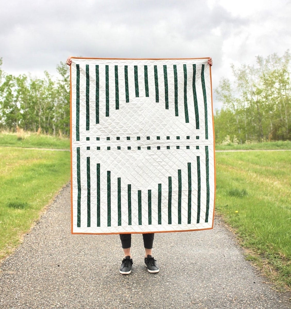 Minimalist quilt pattern from Etsy