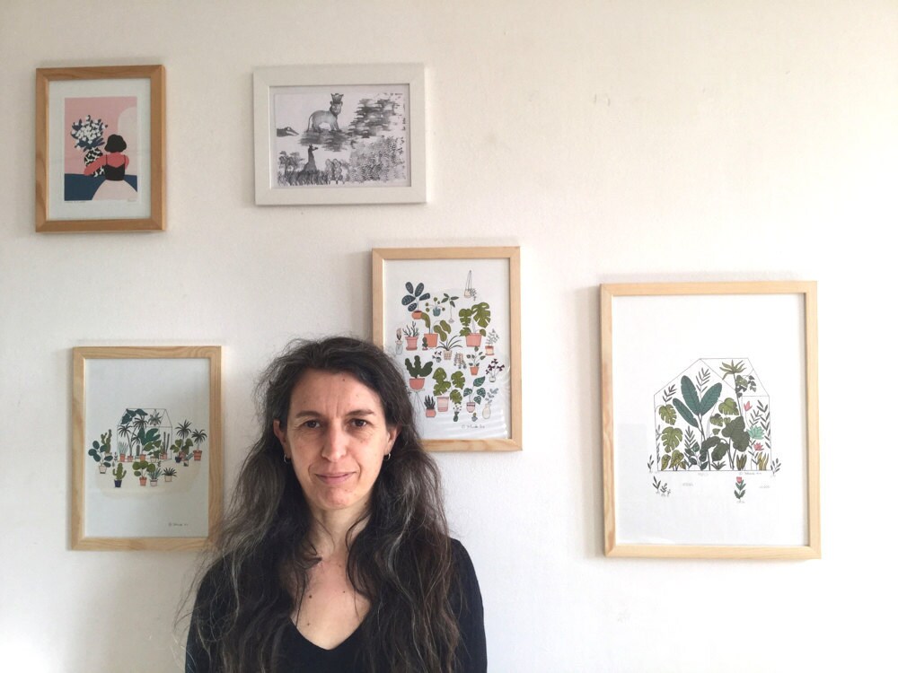 Portrait of Yolande Six, the illustrator behind paper goods shop Mademoiselleyo Portrait of Yolande Six, the illustrator behind paper goods shop Mademoiselleyo