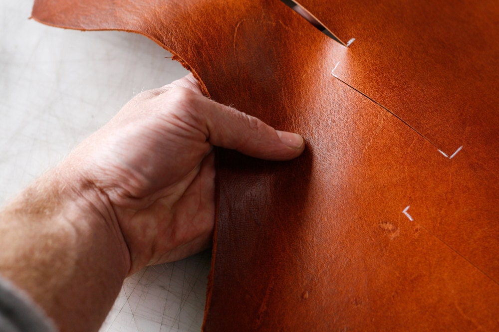 cutting leather