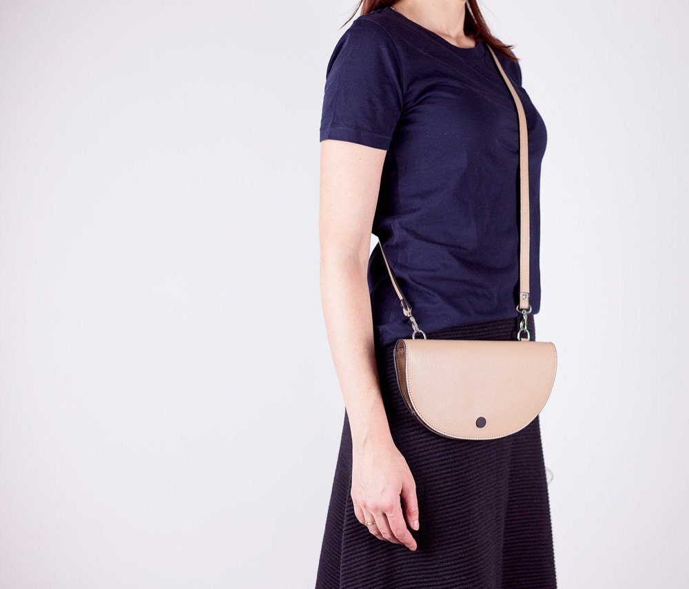 Half moon convertible shoulder bag from Boejack Design