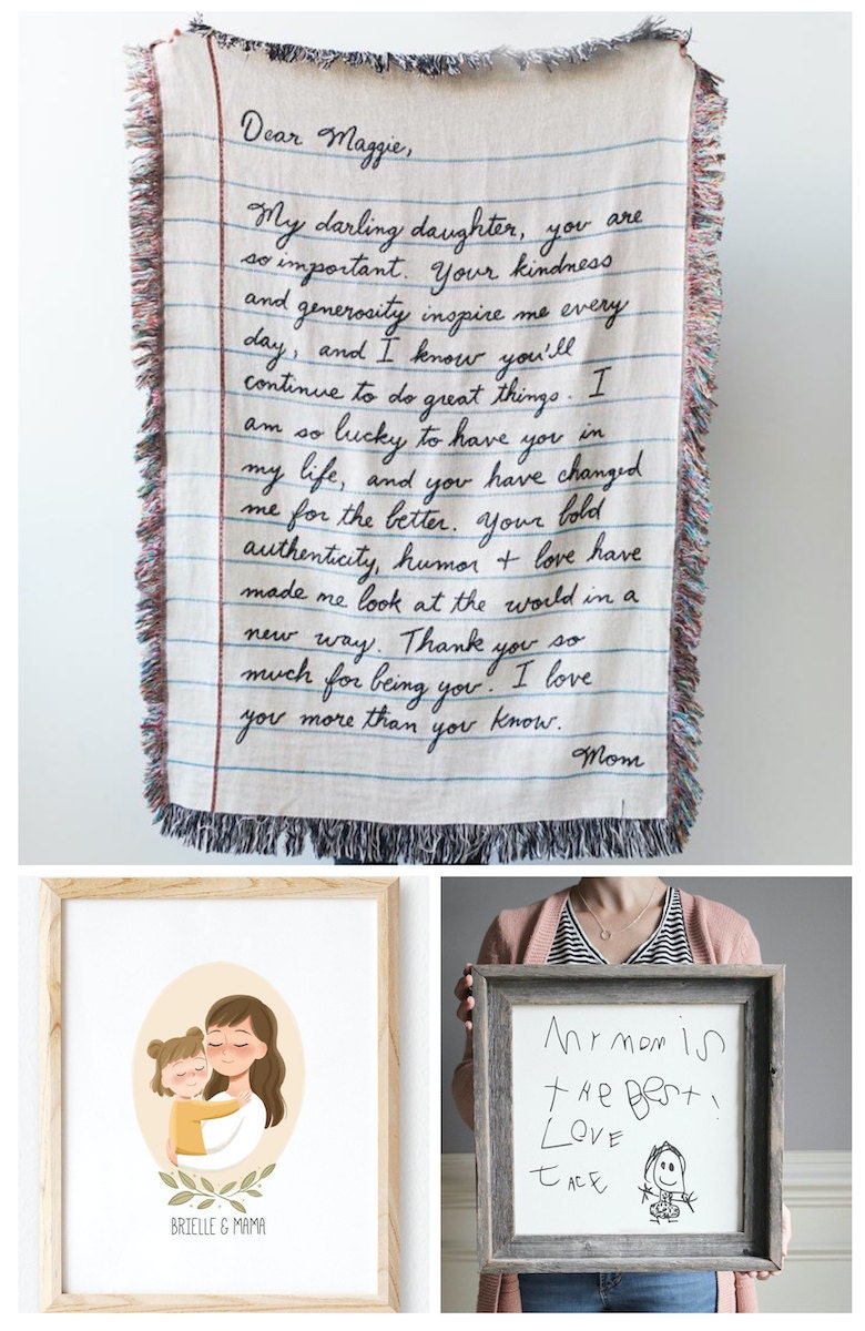 Personalized keepsakes for Mother's Day, from Etsy