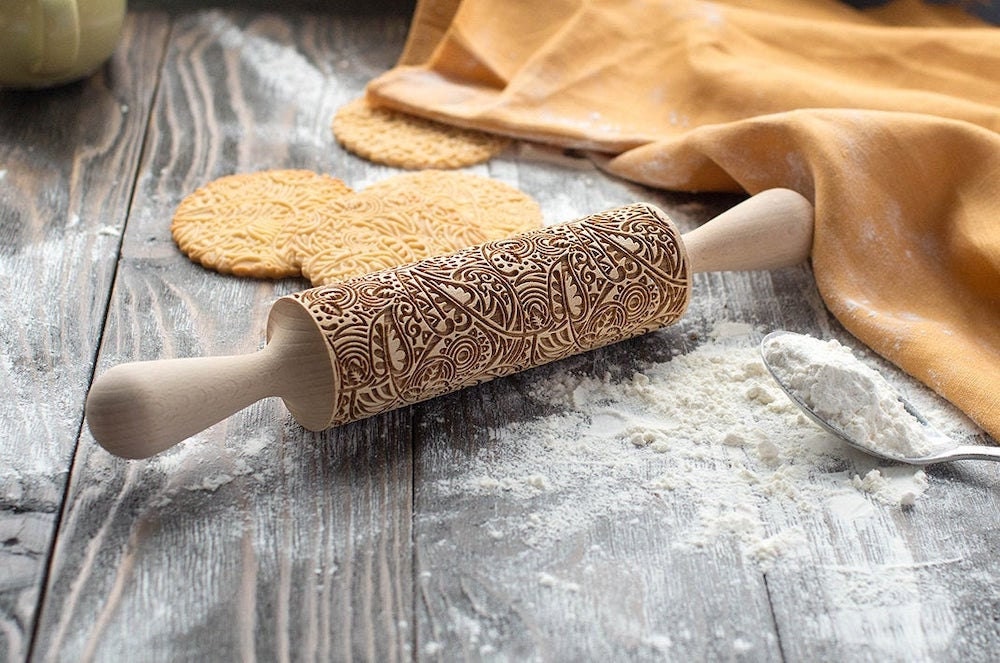 Jungle patterned rolling pin from Make & Bake