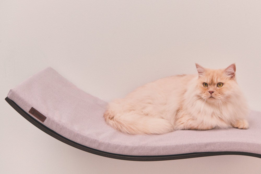 The Etsy Design Awards Pets Category Finalist: a wall shelf cat bed from Cosy and Dozy